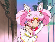 Super Sailor Chibi Moon Faces the Enemy Alone