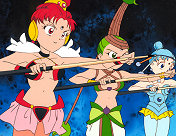 The Amazoness Quartet Perform Their Colliding Ball Attack