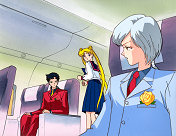 Seiya, Usagi and Yaten Prepare for Takeoff