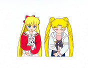 Minako and Usagi Punish Artemis and Luna