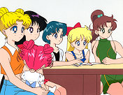 Michiru Sets the Girls Straight About Haruka's Preference in Men