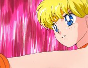 Sailor Venus Uses Her Crescent Beam! Attack To Cover Sailor Moon
