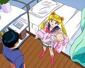 Super Sailor Moon Realizes She Is Under Madam Vadiane's Spell