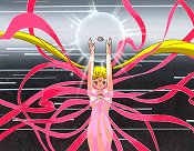 Sailor Moon Lifts Up The Ginzuishou To Transform Into Serenity