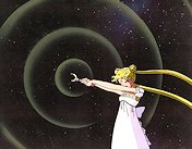 Princess Serenity Struggles Against Beryl's Attack