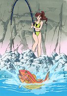Makoto Lands A Big Fish