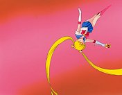 Sailor Moon Twirls Around as Sailor Venus Begins Her Attack