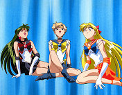 Sailor Pluto, Uranus and Venus Look Up in Awe