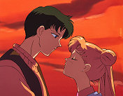 Usagi Waits for Mamoru's Kiss