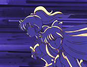 Sailor Jupiter and Venus Flee With Chibi Usa
