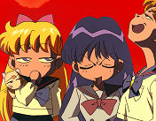 Minako and Rei Poke Fun at Usagi's Cluelessness